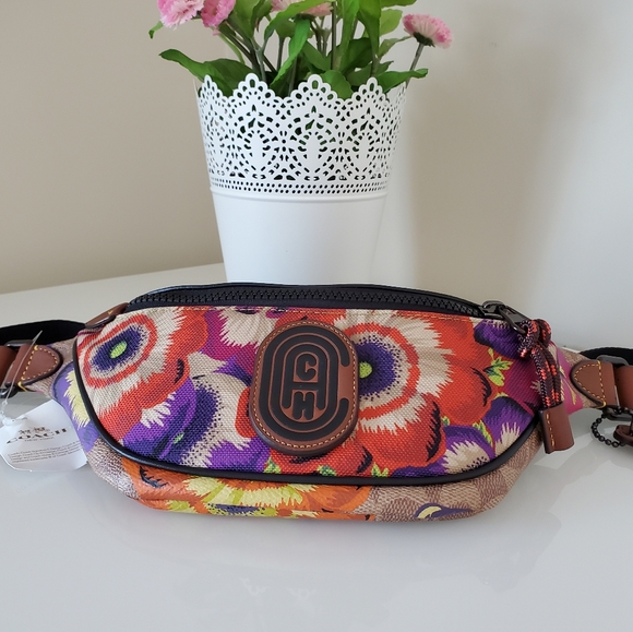 Coach Mini Rivington Belt Bag in Signature Canvas - Picture 8 of 15